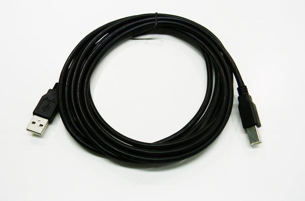 Datcom Realm USB 2.0 A to B male to male black cable x 10 feet