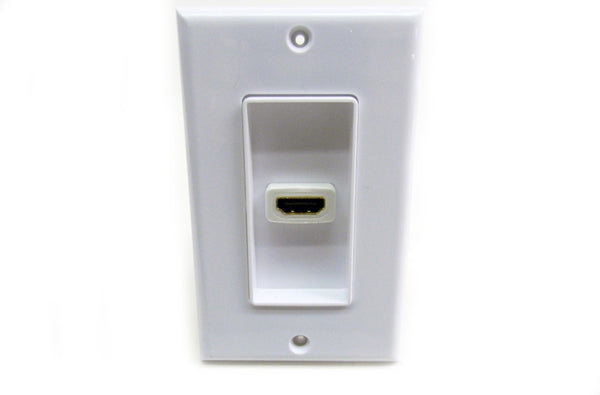 Datcom Realm decora HDMI faceplate, white