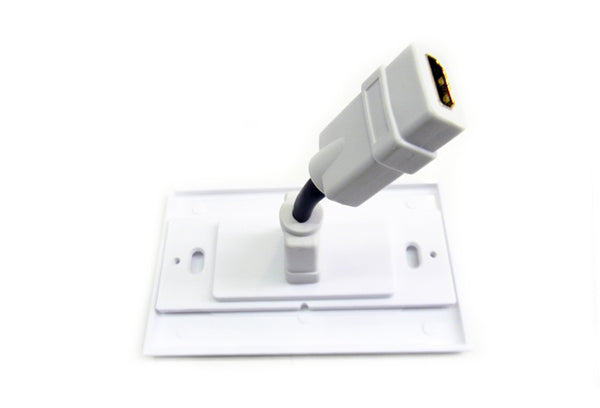 Datcom Realm decora HDMI faceplate, white