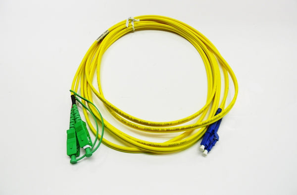 Datcom Assured SC APC/LC OS2 SM 3mm fiber patch cord x 10ft