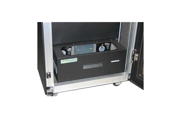 Silentium AcoustiRACK 45 inch high x 24 inch wide x 45 inch deep.