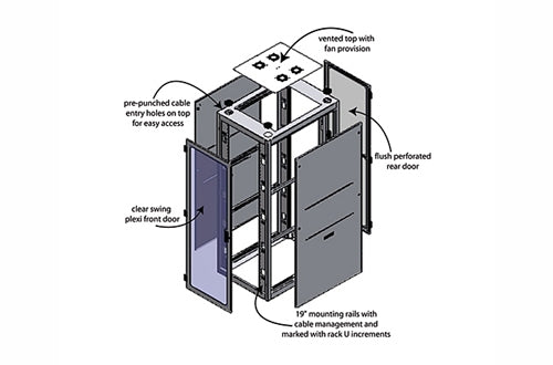 Hammond C2T1931F10BK1 10 inch fan cabinet top
