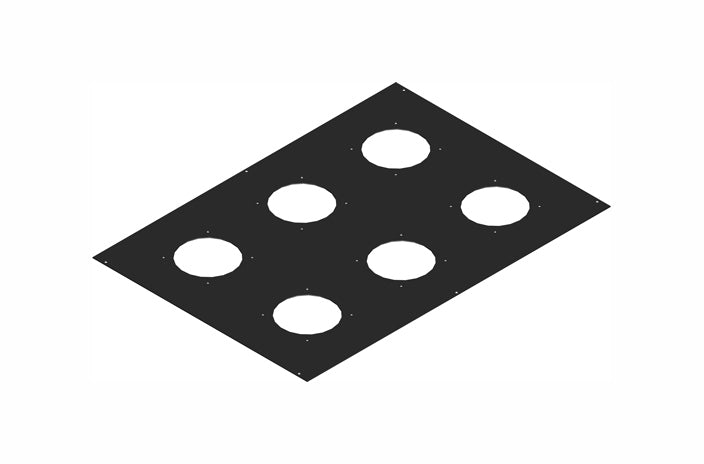 Hammond C2T1931FBK1 6 fan cabinet top