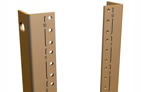 Hammond C4PR2477TZPL 44U 10-32 tapped rail