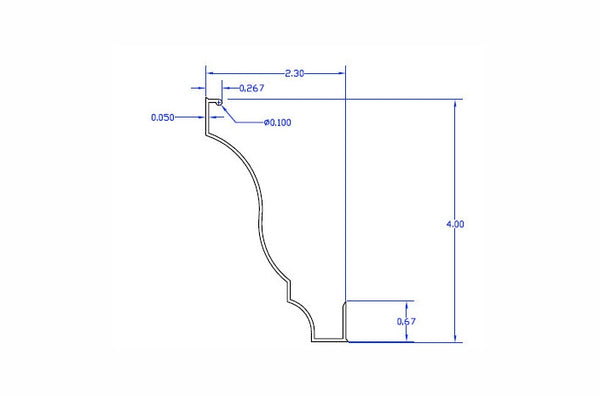RowlCrown CT4-CLWT Classic 4 inch white splice