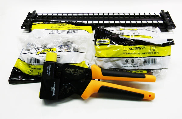 Hubbell C6 black jacks kit.