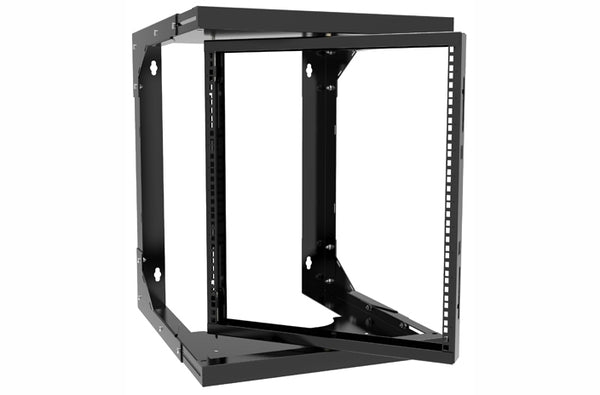 Hammond HWMR1932UBK center swing 32U wall rack