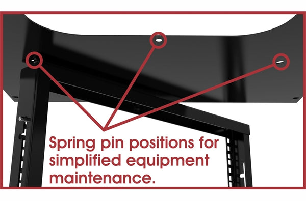 Hammond HWMR1912UBK center swing 12U wall rack