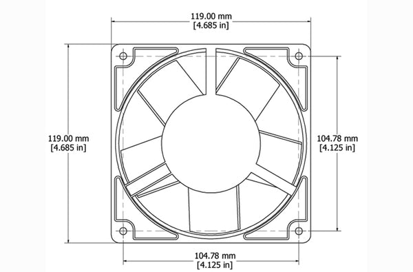 Hammond DNFK2AC120 cabinet 2 fan kit
