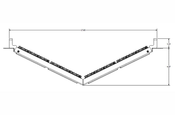 Hubbell HP648A Cat6 48-port angled patch panel