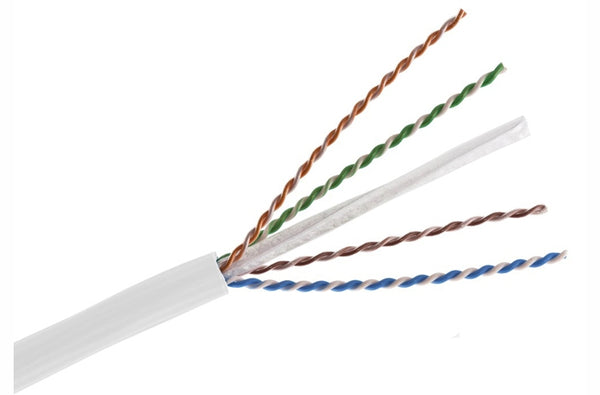 Hubbell C6ASPW Cat6A 4 pair UTP white plenum ethernet cable