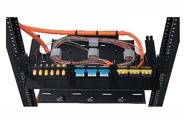 Hubbell FTR175SP 1U 3 slot fiber optic rack mount tray