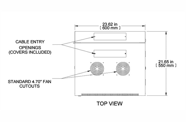 Hammond RB-SW15 15U swing wall mount cabinet