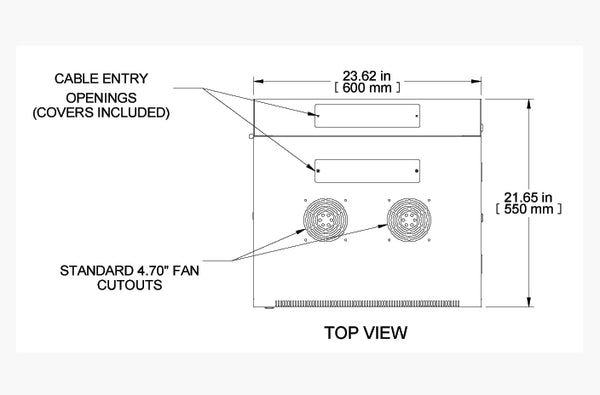 Hammond RB-SW18 18U swing wall mount cabinet