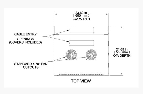 Hammond RB-SW9 9U swing wall mount cabinet
