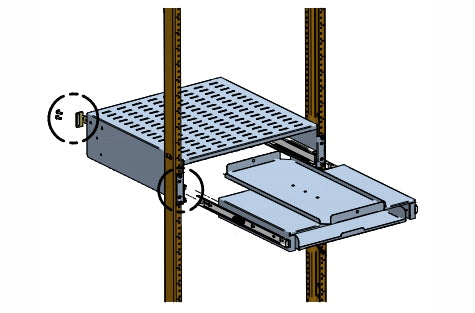 Hammond RMS193BK1 3-in-1 Shelf and Keyboard Drawer