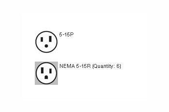 Geist SP064-10 15A x 6 NEMA 5-15R PDU