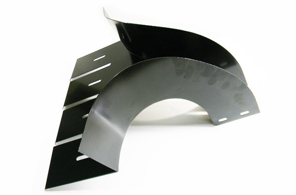 WBT RADIUSDOWN4BL 4 inch black vertical funnel