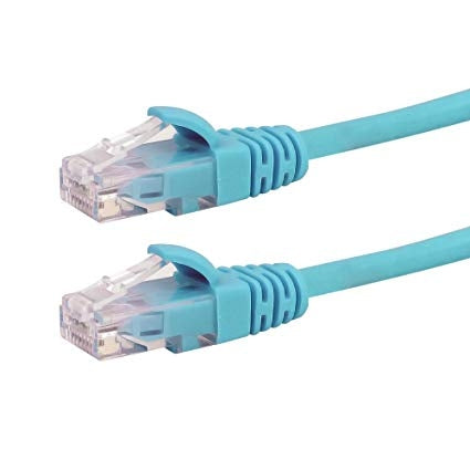 Datcom Realm C6A aqua patch cord x 3 ft