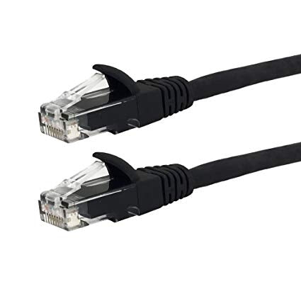 Datcom Realm C6A black patch cord x 10 ft