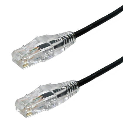 Datcom Realm 8P8C C6 thin black P/CBL x 15 ft
