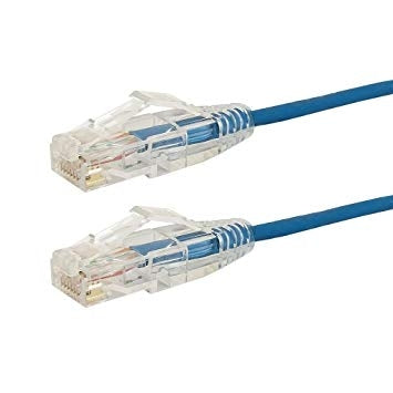 Datcom Realm C6A thin blue patch cord x 20 ft