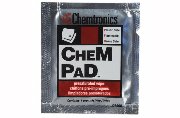 Chemtronics CP400 Chempad anti-Static wipes, Pack of 50