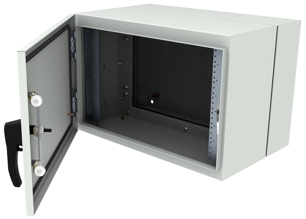 Hammond NEMA rated EN4DH242424LG 12U swing-out cabinet