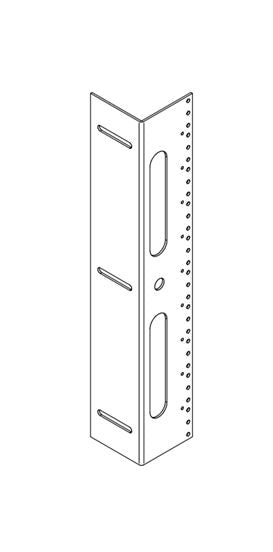 Hammond EPDHR10 Additional Pair of Panel Rails for 10U cabinet