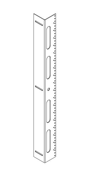 Hammond EPDHR19 Additional Pair of Panel Rails for 19U cabinet