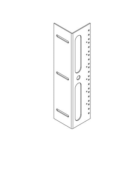 Hammond EPDHR7 Additional Pair of Panel Rails for 7U cabinet