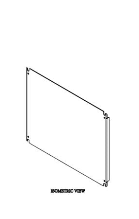 Hammond EPGDH2024 Optional Rear Inner Panel for 10U cabinet