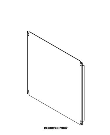 Hammond EPGDH2424 Optional Rear Inner Panel for 12U cabinet