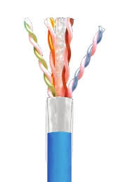 General Cable 7141819 Cat6A 4 pair UTP blue plenum ethernet cable