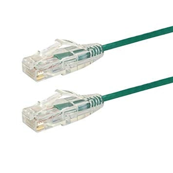 Datcom Realm C6A thin green patch cord x 3 ft