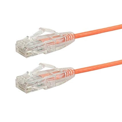 Datcom Realm 8P8C C6 thin orange P/CBL x 12 ft