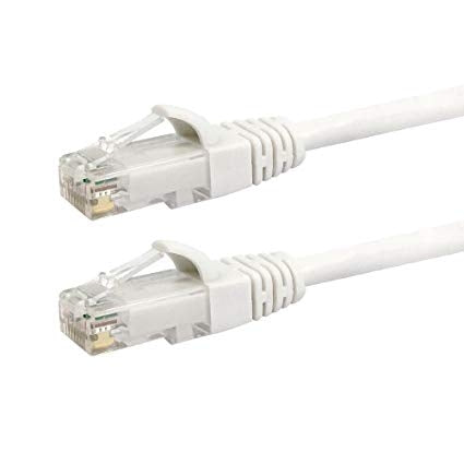 Datcom Realm C6A white patch cord x 35 ft