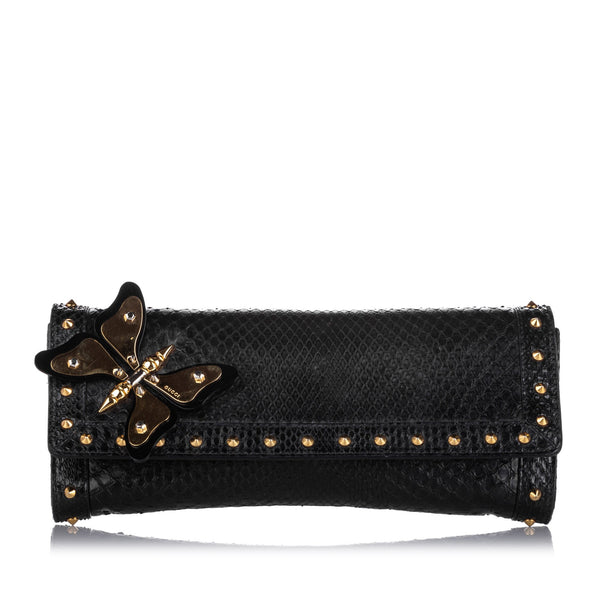 Butterfly Broadway Snake Skin Clutch Bag